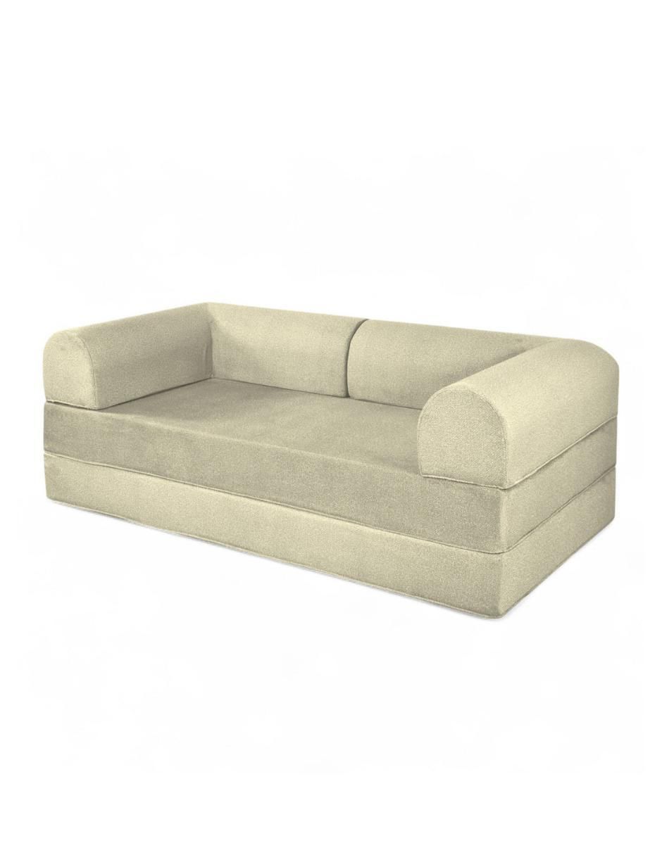 Sofá cama armable Teddy 3 Cuerpos Tela Smooth espuma comprimida