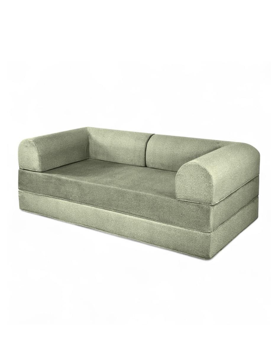 Sofá cama armable Teddy 3 Cuerpos Tela Smooth espuma comprimida