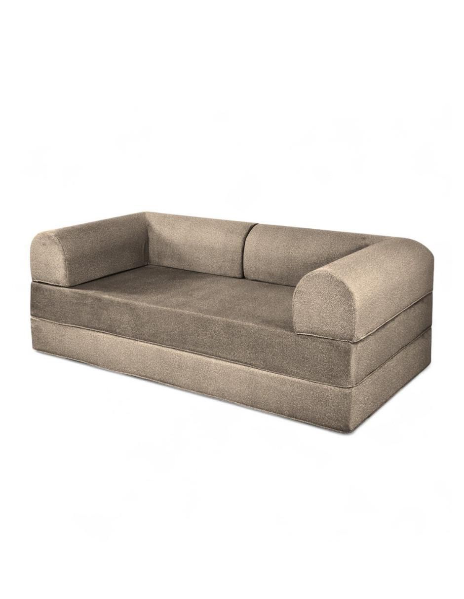 Sofá cama armable Teddy 3 Cuerpos Tela Smooth espuma comprimida