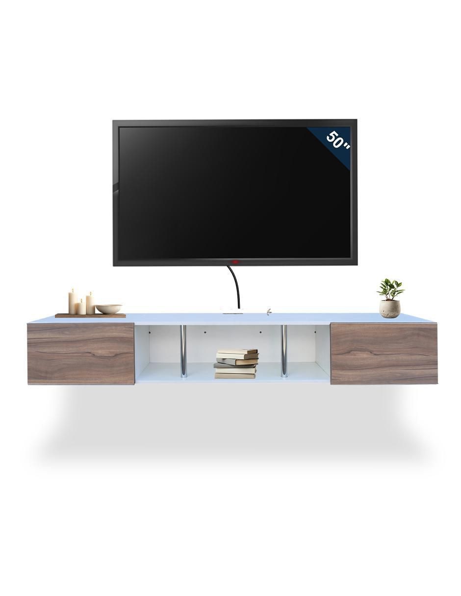 Mueble flotante para TV de melamina 4