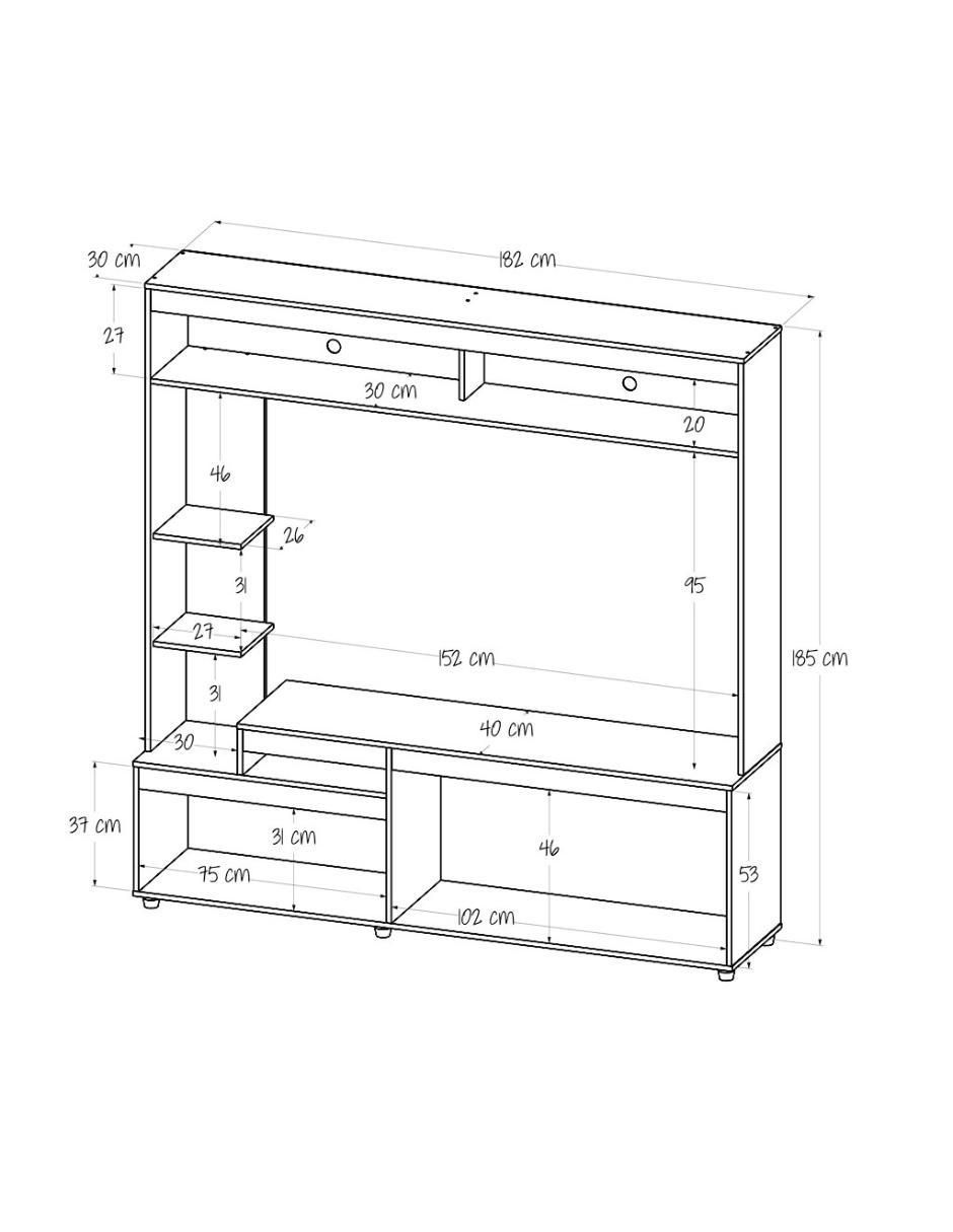 Mueble de TV de aglomerado 8