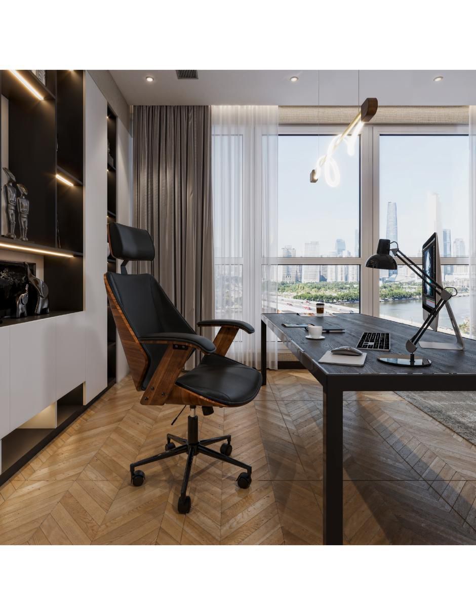 Silla de escritorio de madera 2