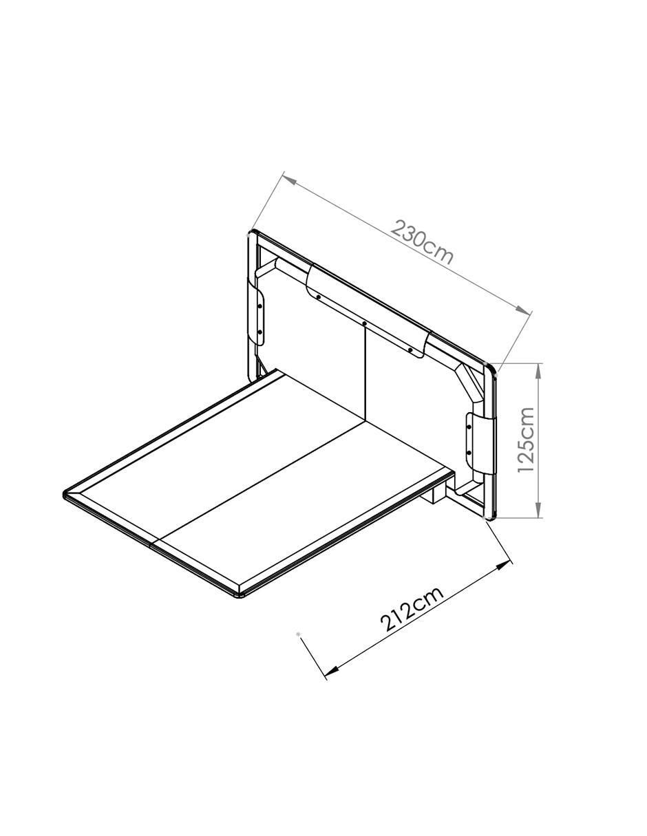 Cama Yaab de madera nogal