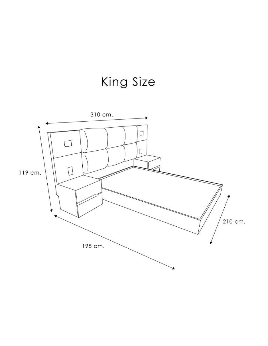Set recámara de MDF
