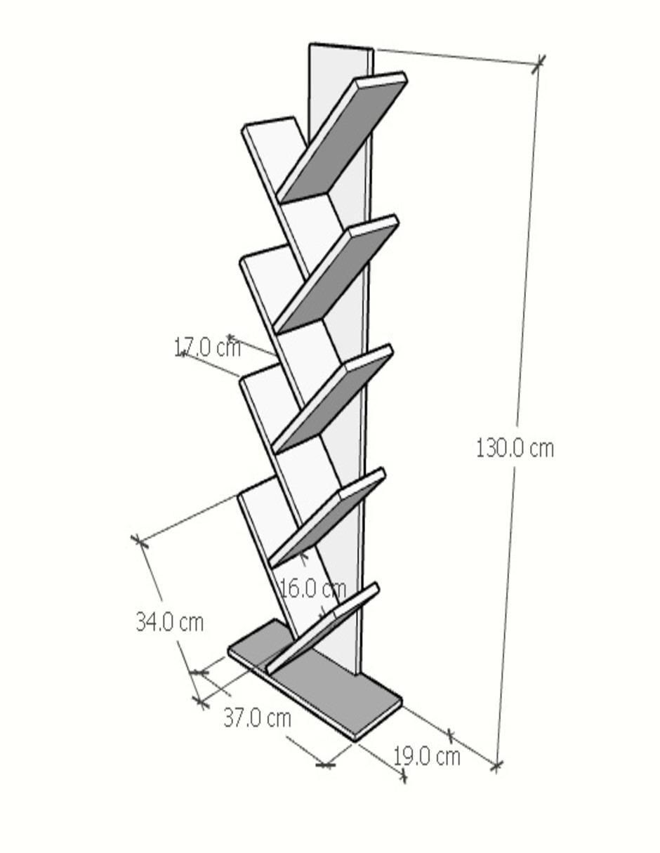 Librero de madera pino 3