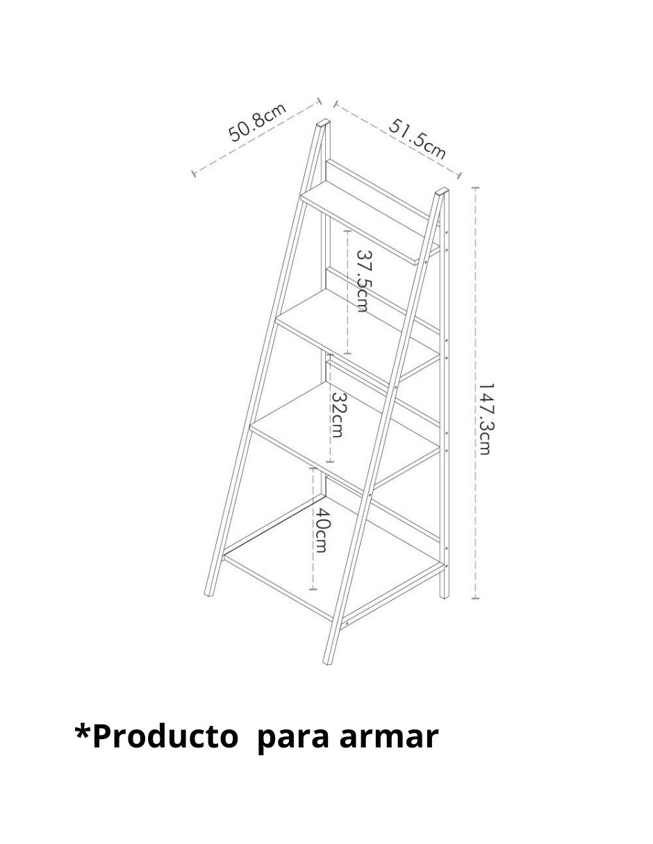 Librero Sisal de MDF 5