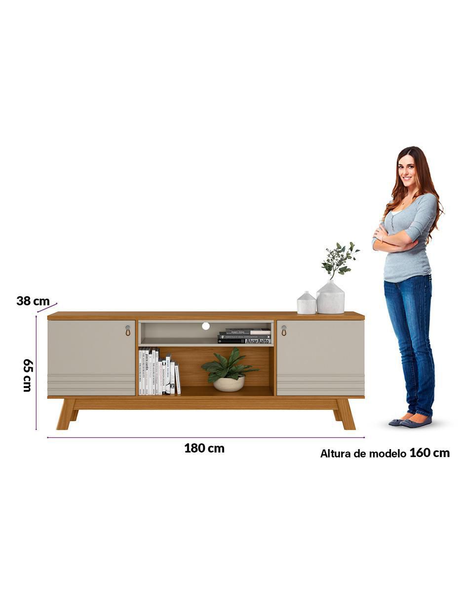 Mueble de tv armable Colorado de MDF y chapa 7