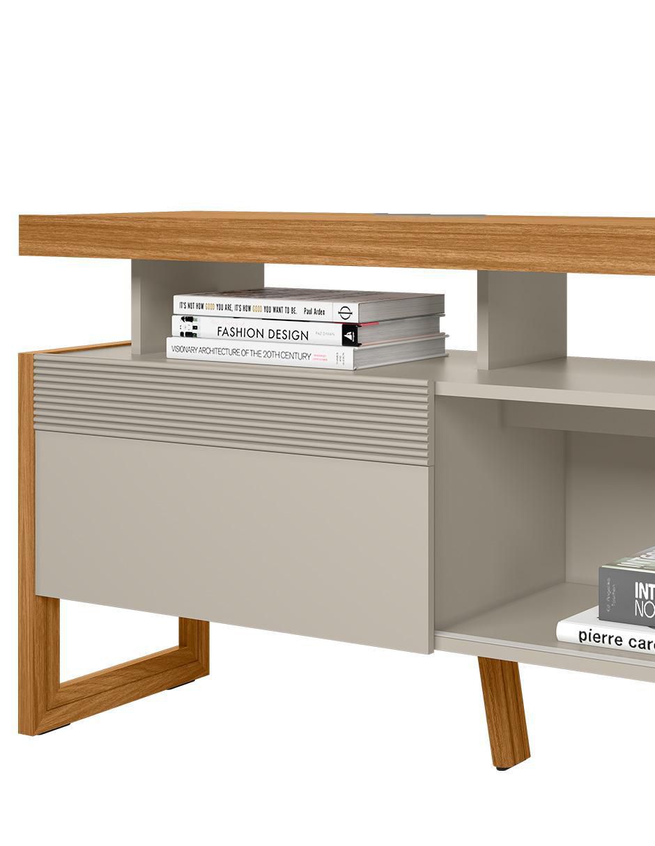 Mueble de tv armable Esmeralda de MDF y chapa 5