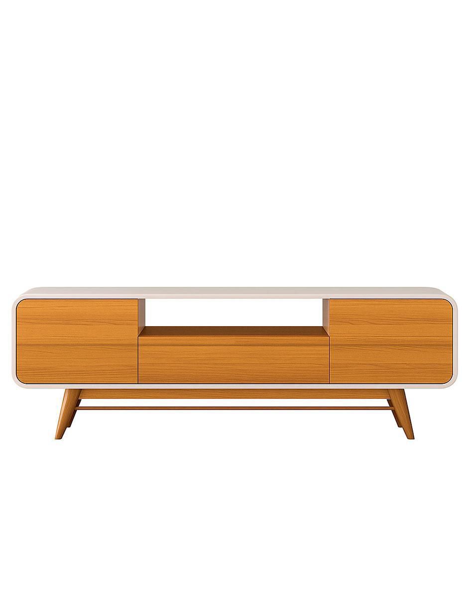 Mueble de tv armable Época de MDF y chapa
