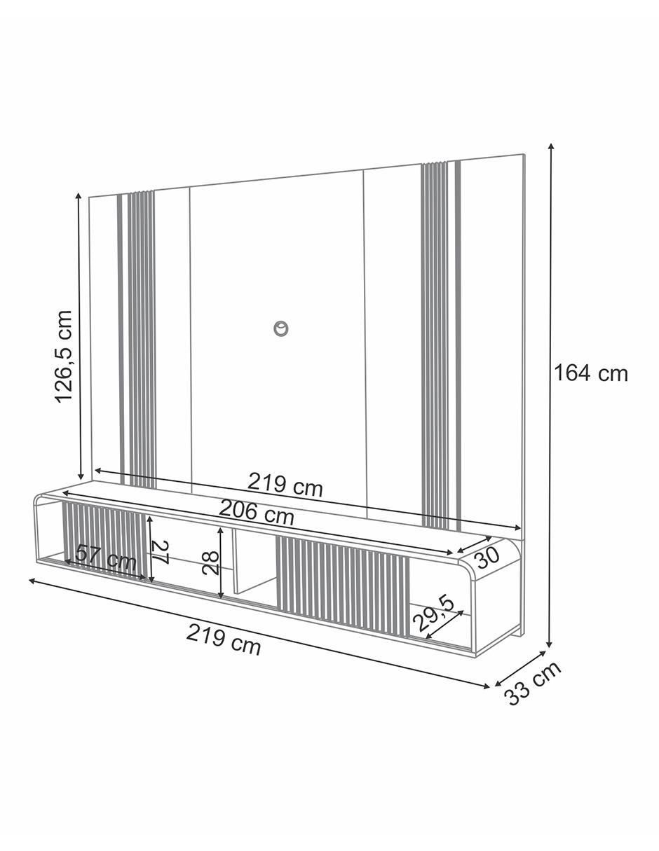 Mueble de tv armable Empire de MDF 6