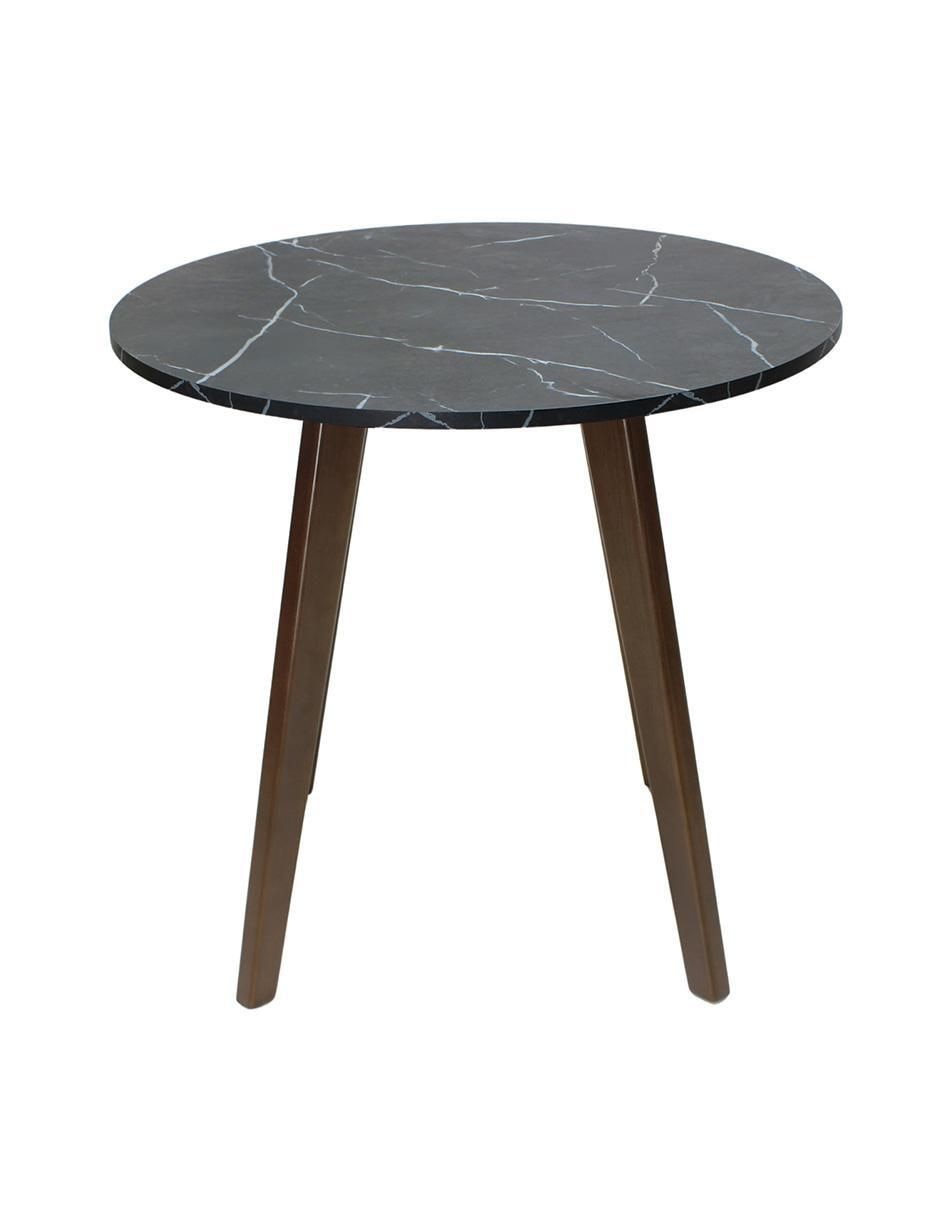 "comedor" frankfurt 80cm negro mundo in "para" 4 personas "de" melamina