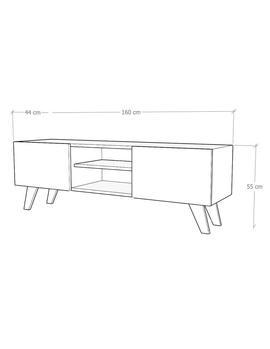 Mueble para TV armable de melamina 5