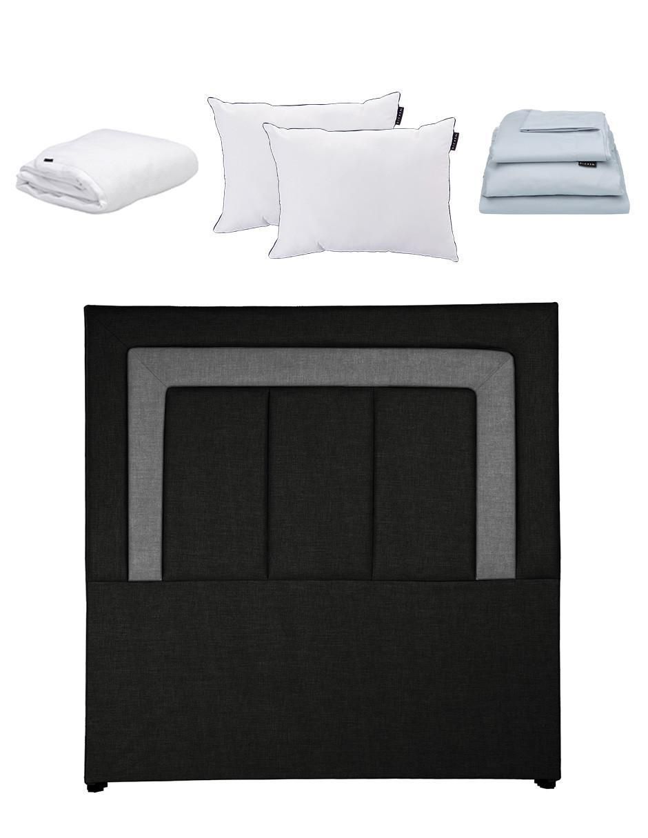 Set cabecera Bora de madera y tela