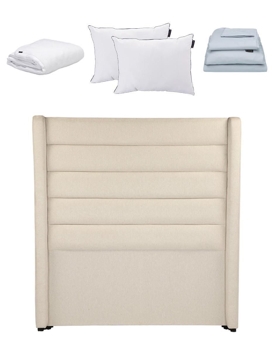 Set cabecera Polar de madera y tela Set cabecera Polar de madera y tela