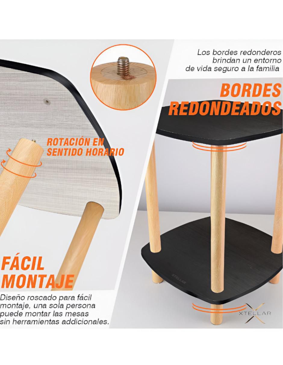 Mesa lateral armable Xtllar9 de madera 2