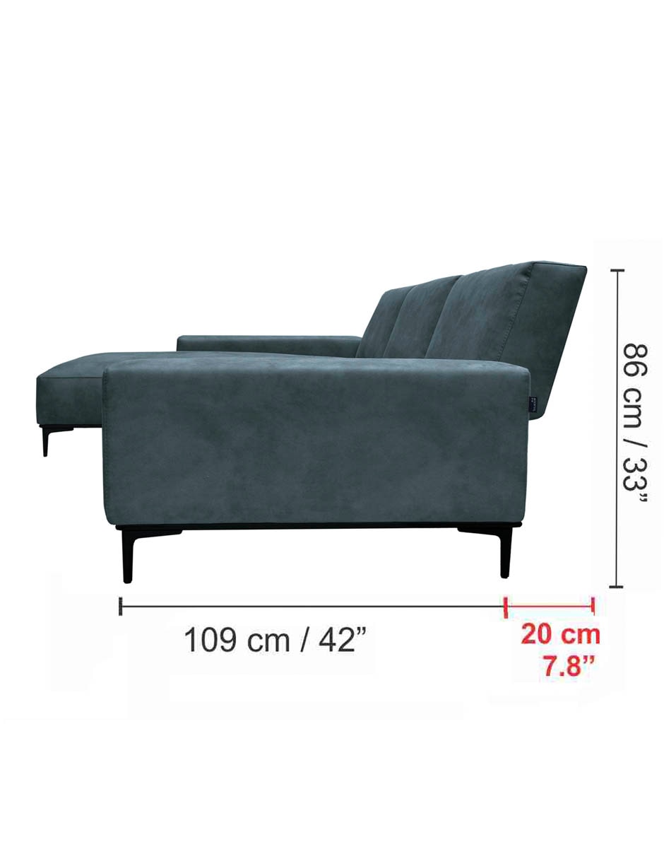 Sala modular izquierda Toshi de poliéster 18