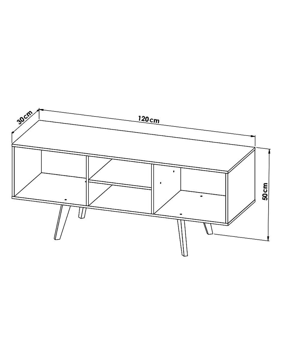 Mueble para TV armable de melamina 5
