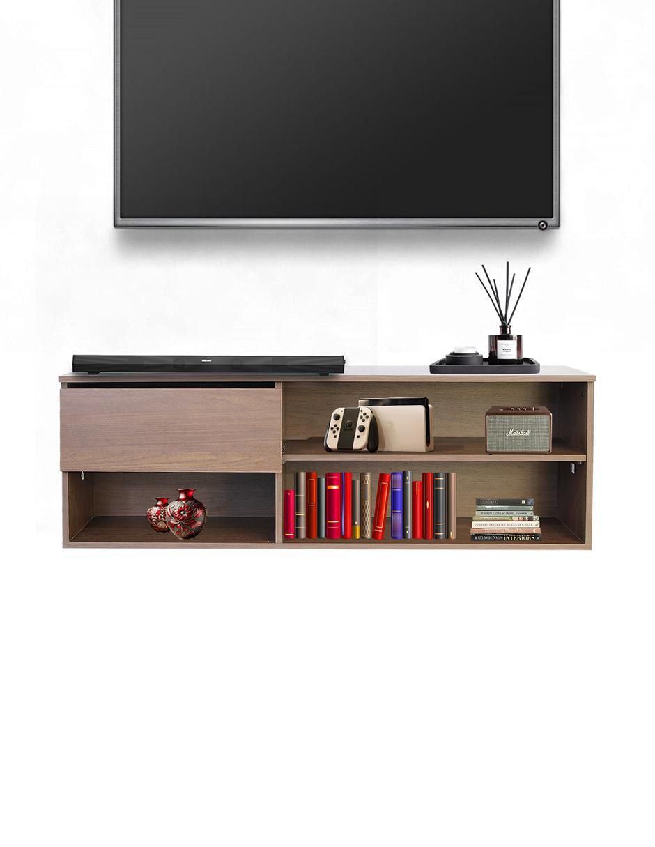 Mueble de TV armable flotante de melamina 4