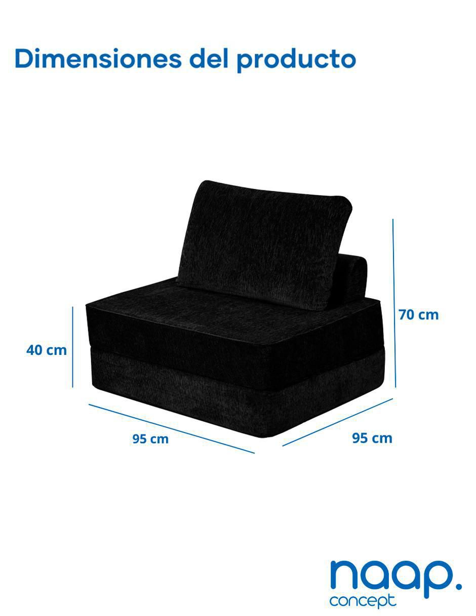 "futón/sofá cama" no individual flex plegable naap concept "de" chenille