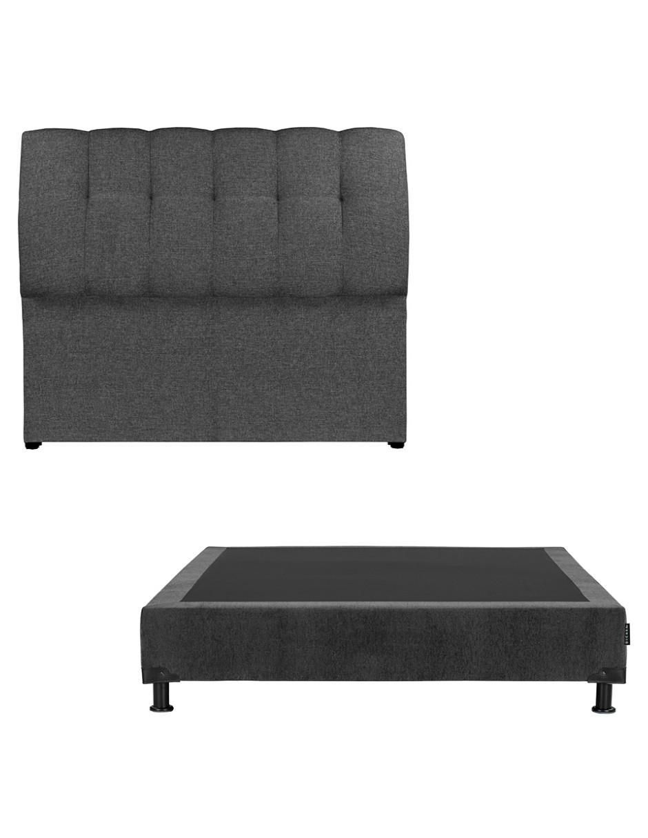 Cama Nube Box de madera y tela 2