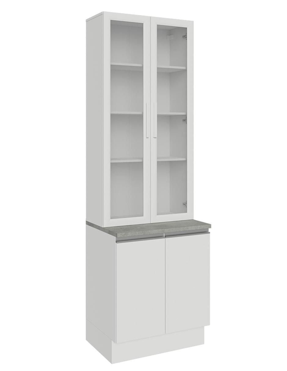 Vitrina armable Glamy de aglomerado