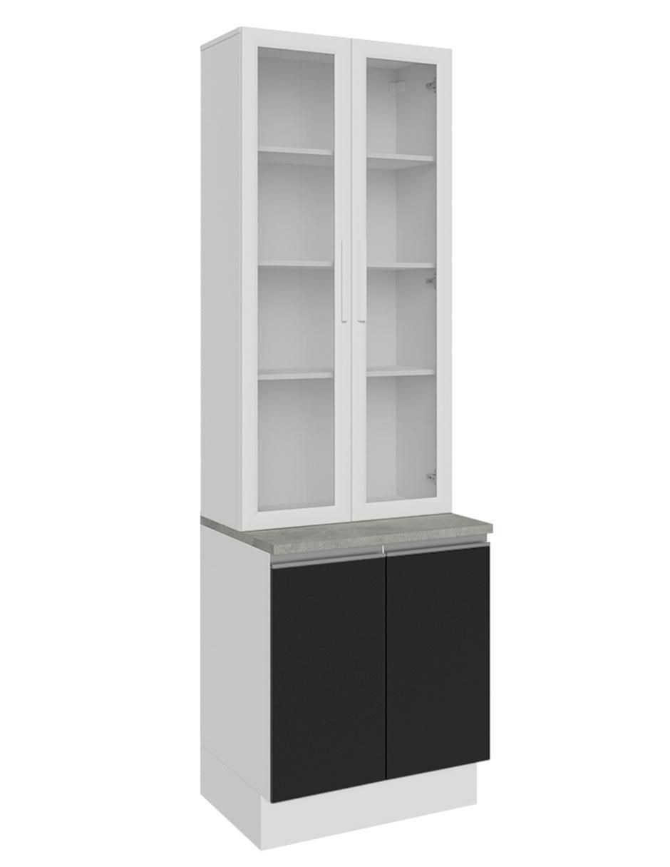 Vitrina armable Glamy de aglomerado