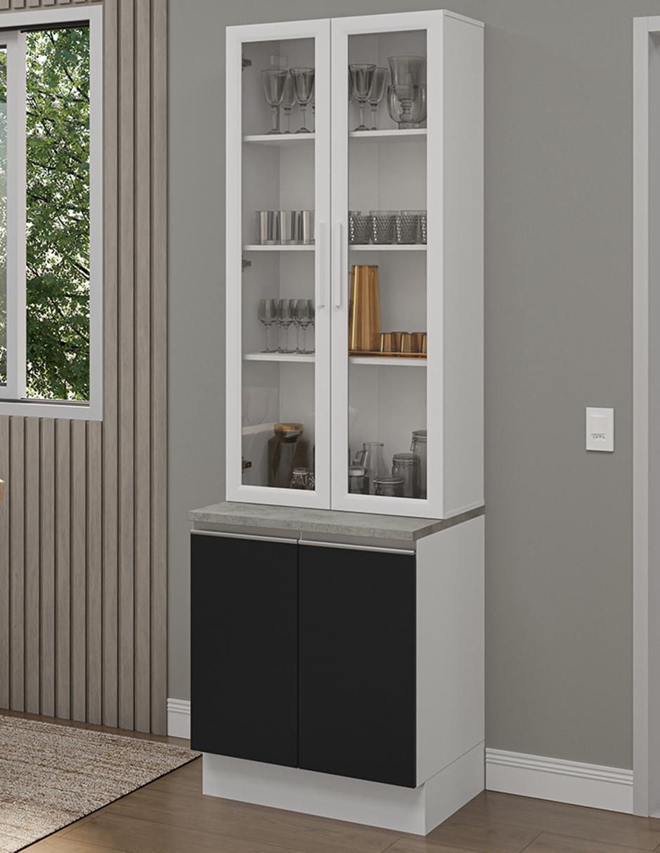 Vitrina armable Glamy de aglomerado 4