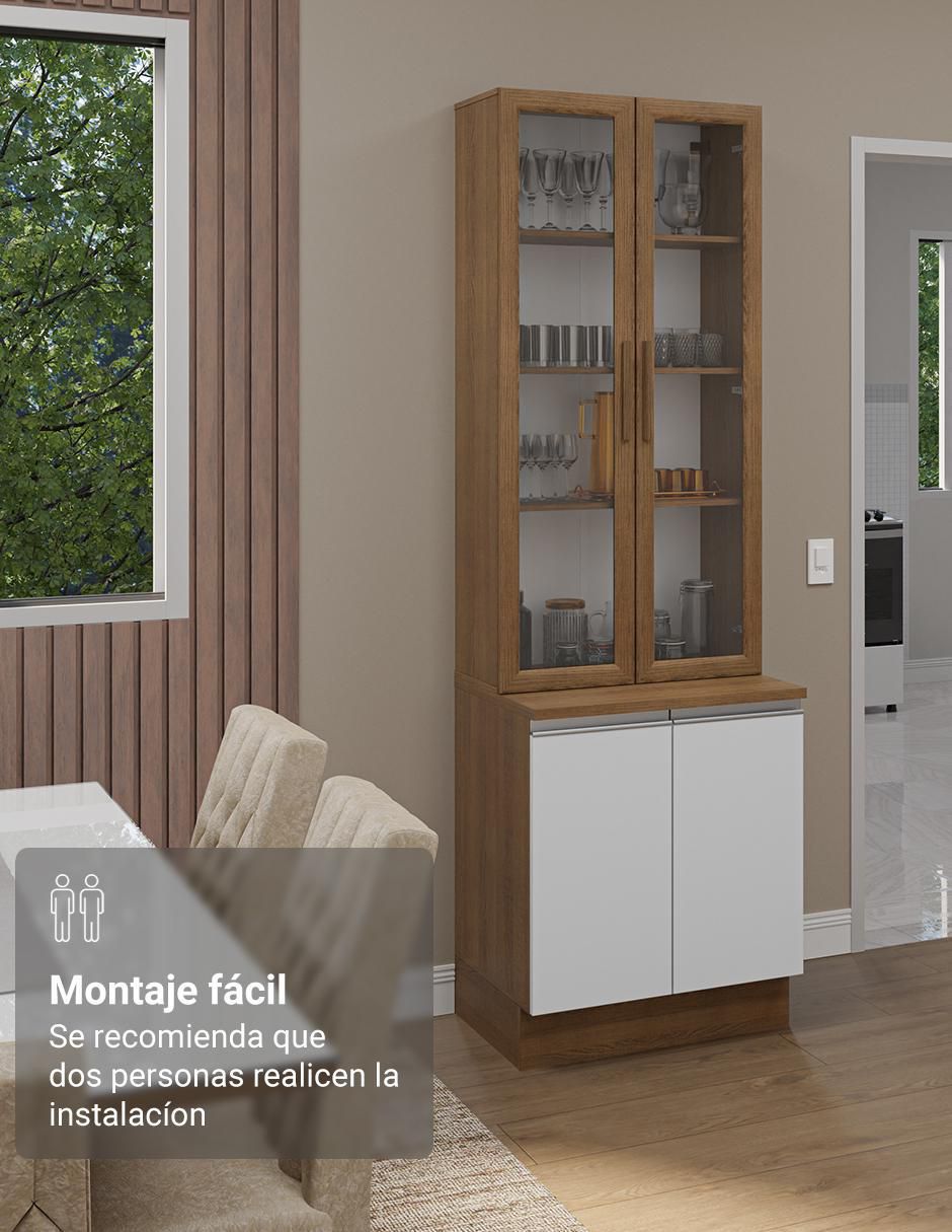 Vitrina armable Glamy de aglomerado 5
