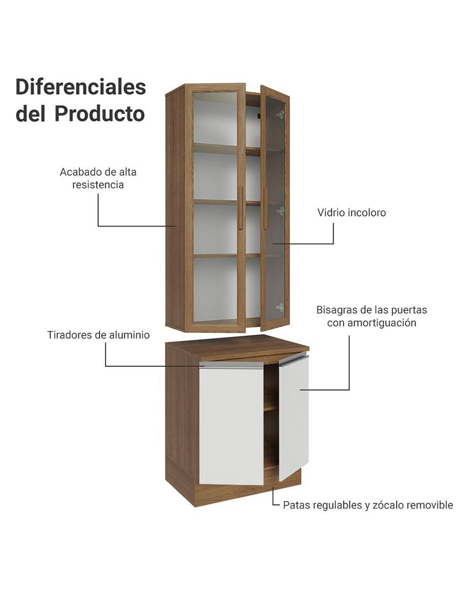 Vitrina armable Glamy de aglomerado 7