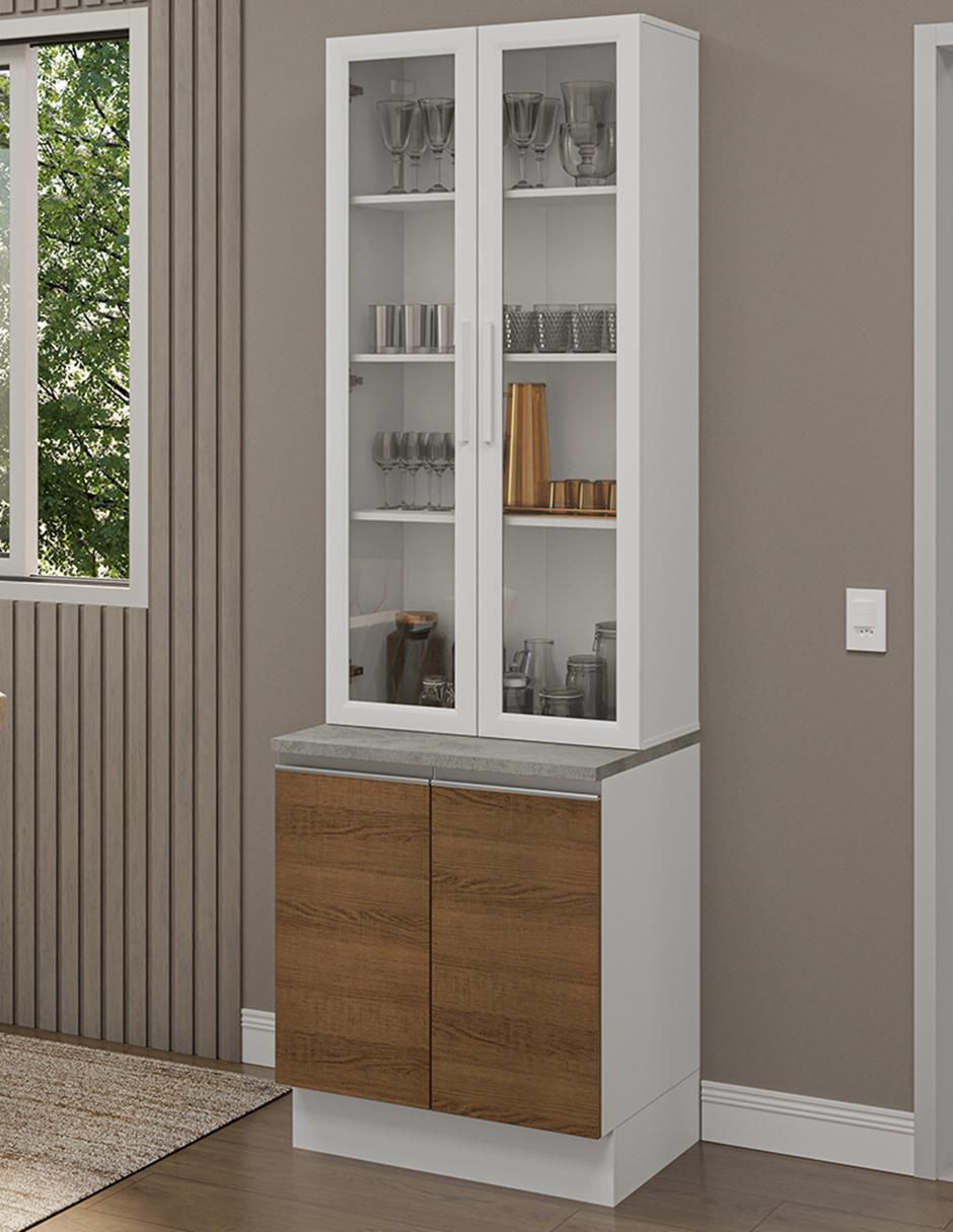Vitrina armable Glamy de aglomerado 4