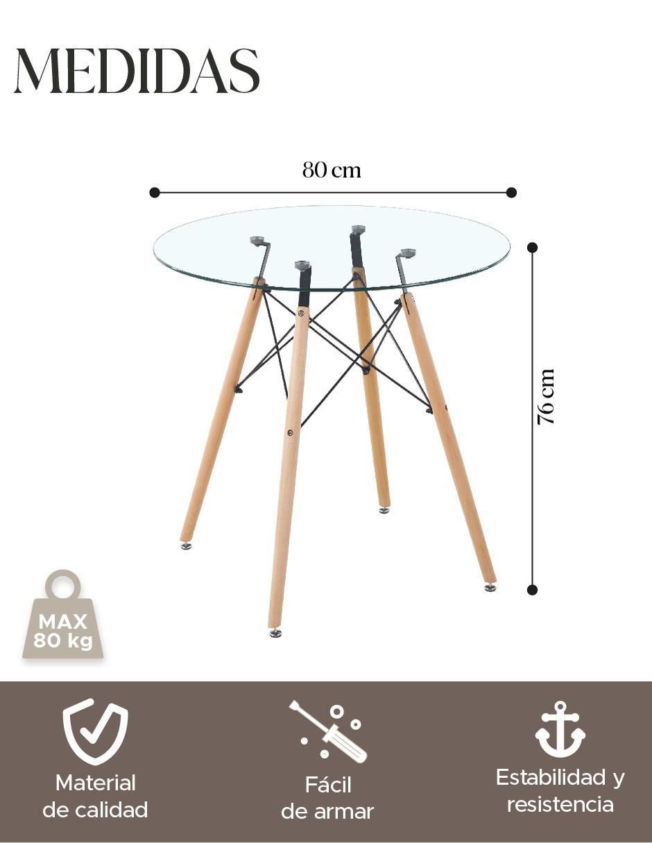 Mesa de comedor armable 7