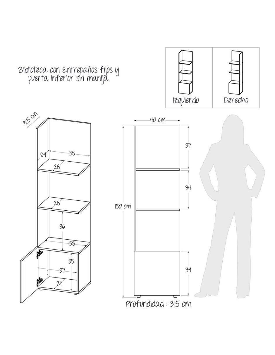 Librero armable de aglomerado 9