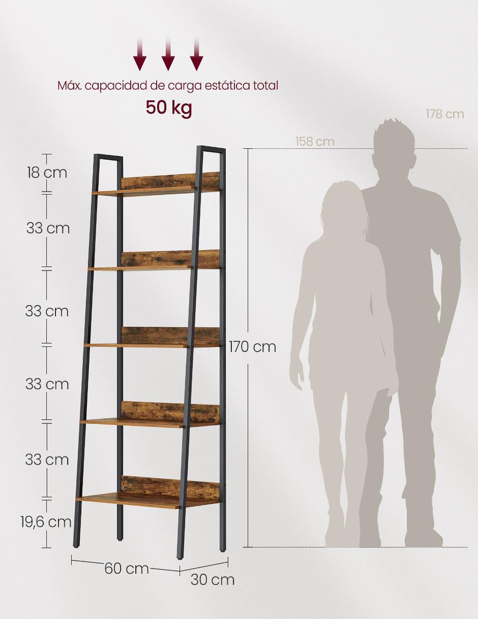 Librero armable Barnet de madera 4