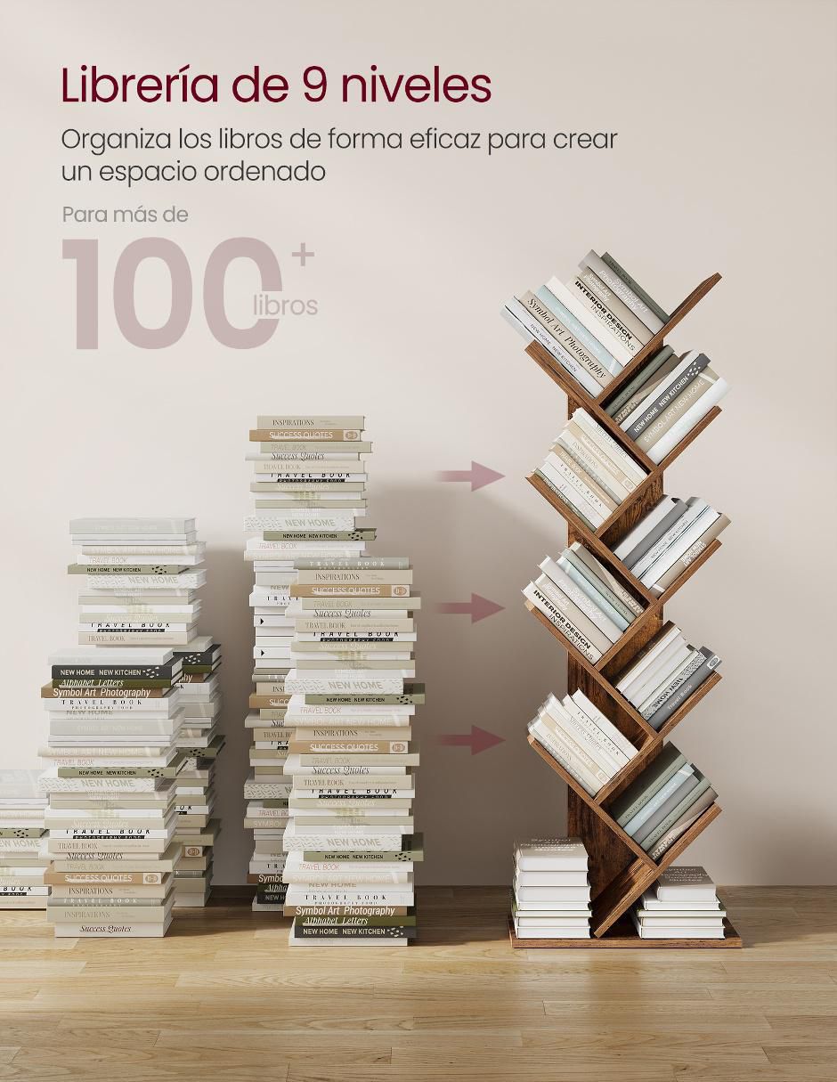 Librero armable Koni de madera 2