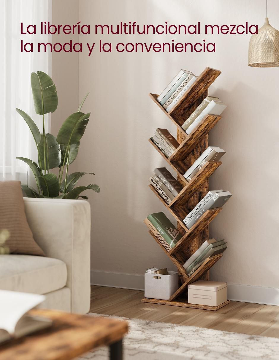 Librero armable Koni de madera 3