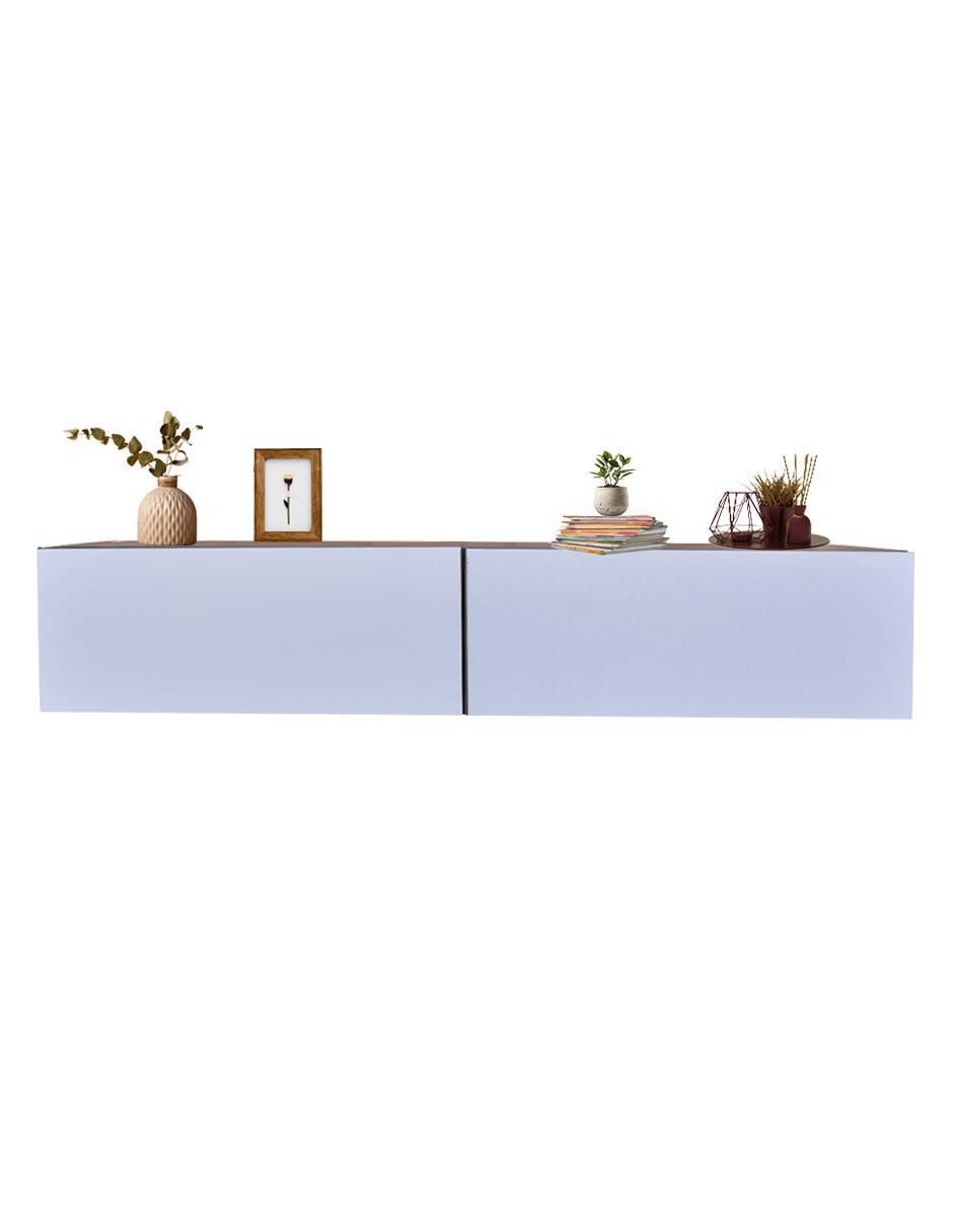 Mueble armable flotante para tv de melamina 3