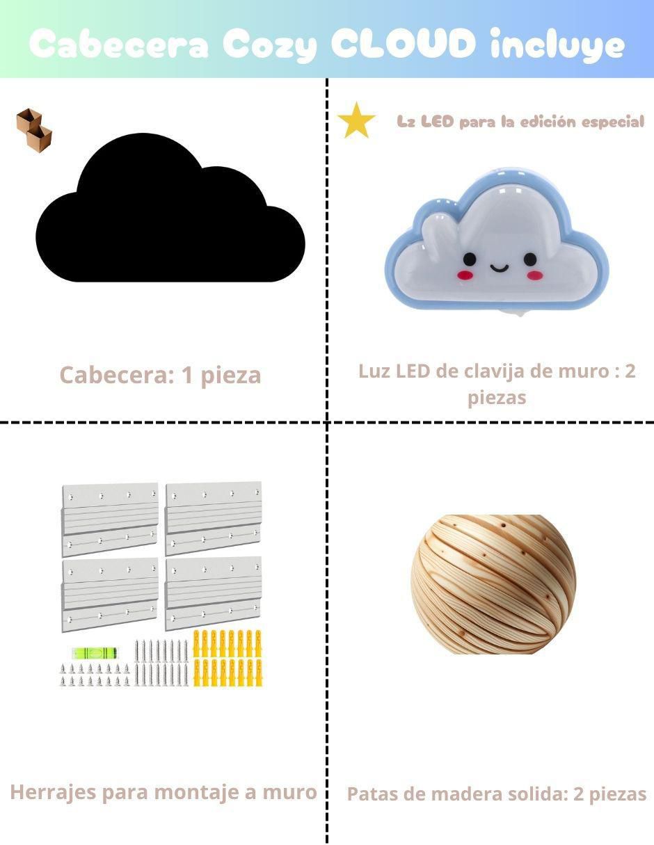 Cama infantil nube Cozy cloud 6
