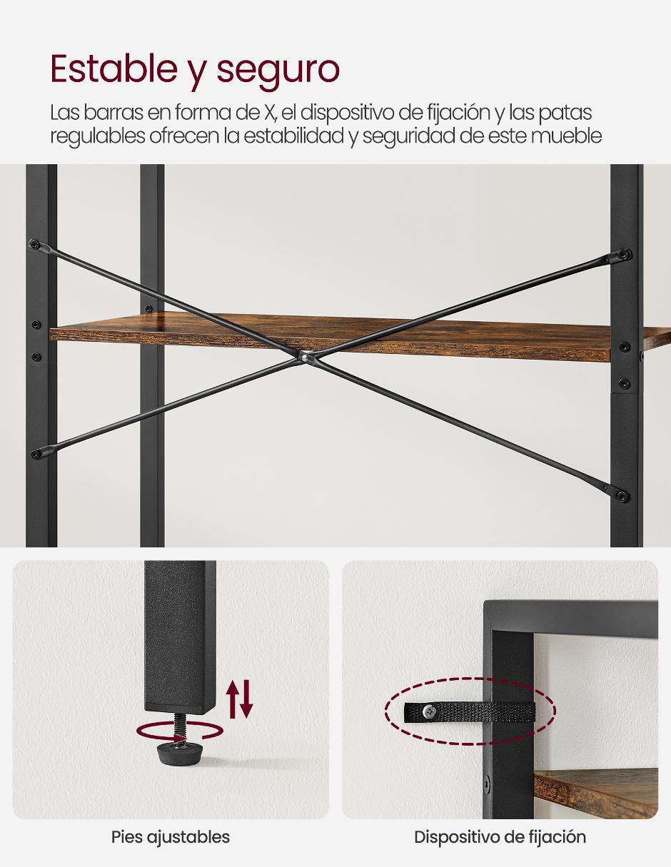 Librero armable Barnet de madera 2