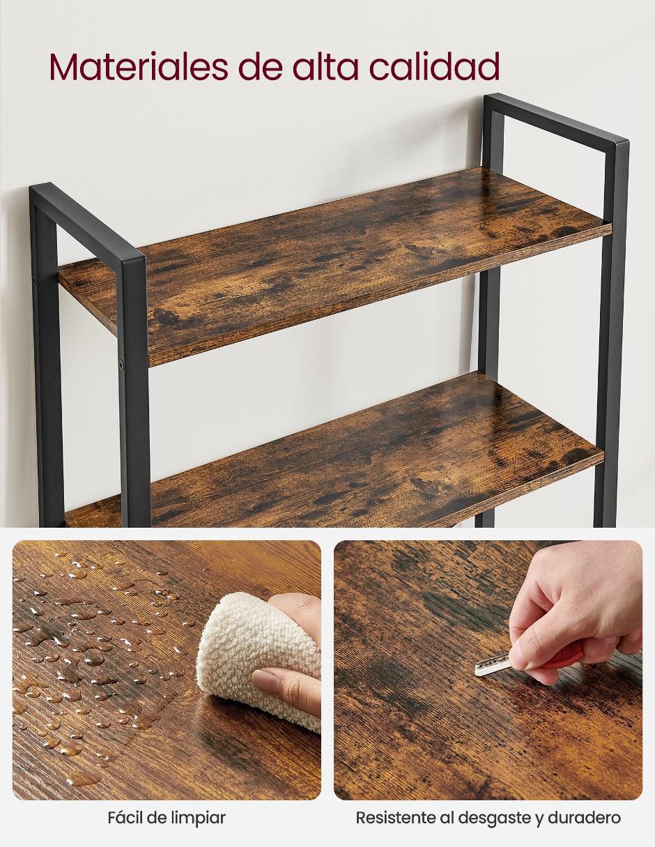 Librero armable Barnet de madera 3