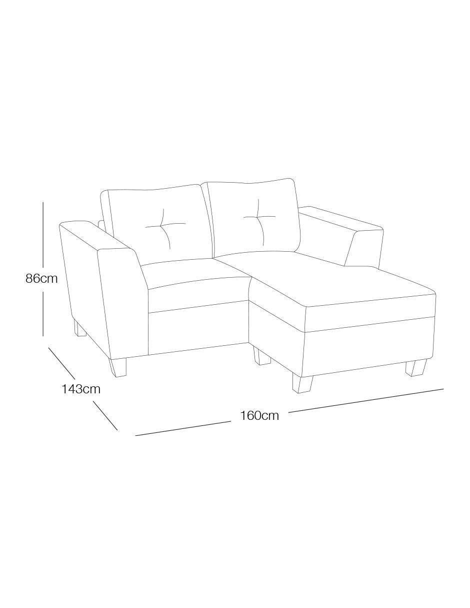 Sala modular Louis de tela 4