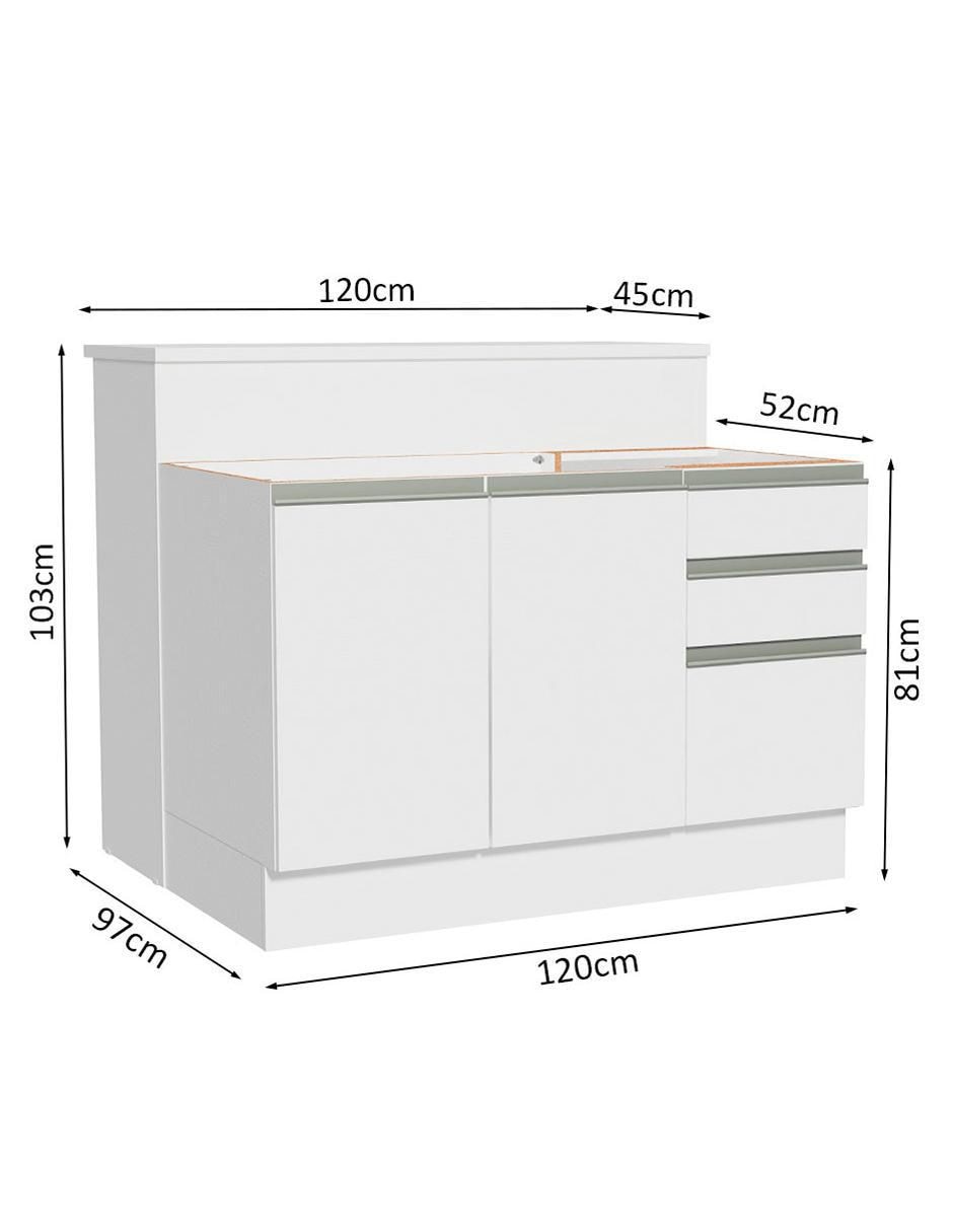 Gabinete armable Glamy de MDP 12