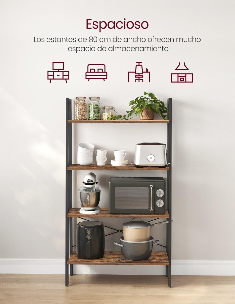 Librero armable Barnet de madera 3