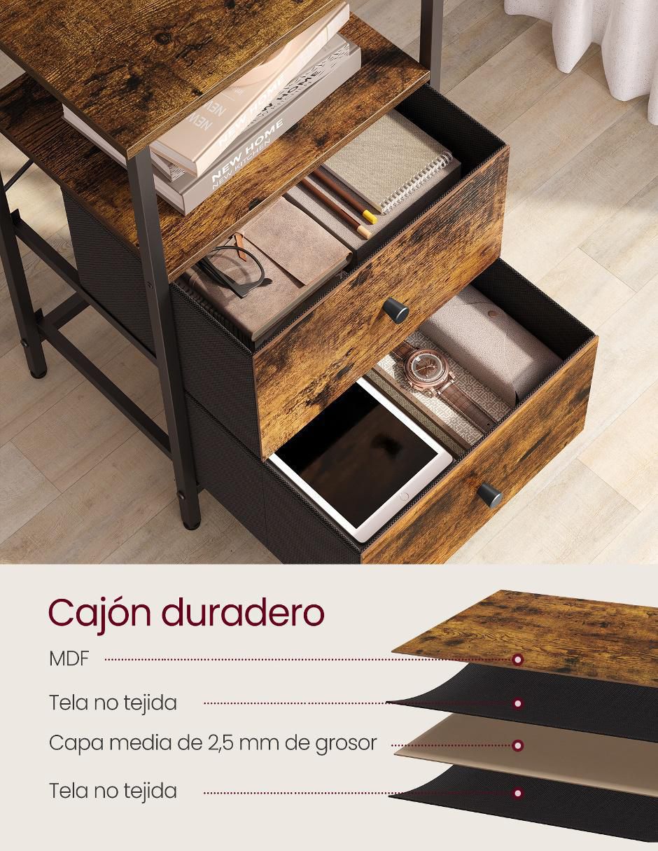 Buró armable Bellah de MDF y madera 3