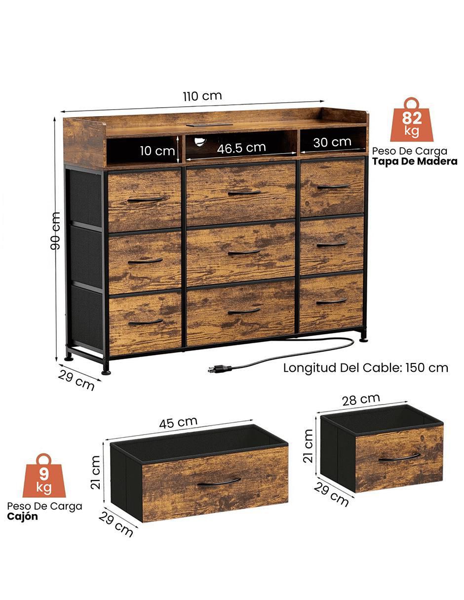 Cajonera armable de MDF 8