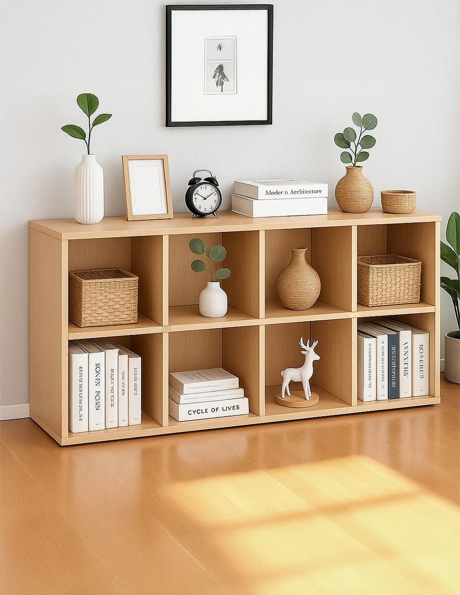 Librero armable 8 Cubos de MDF 4