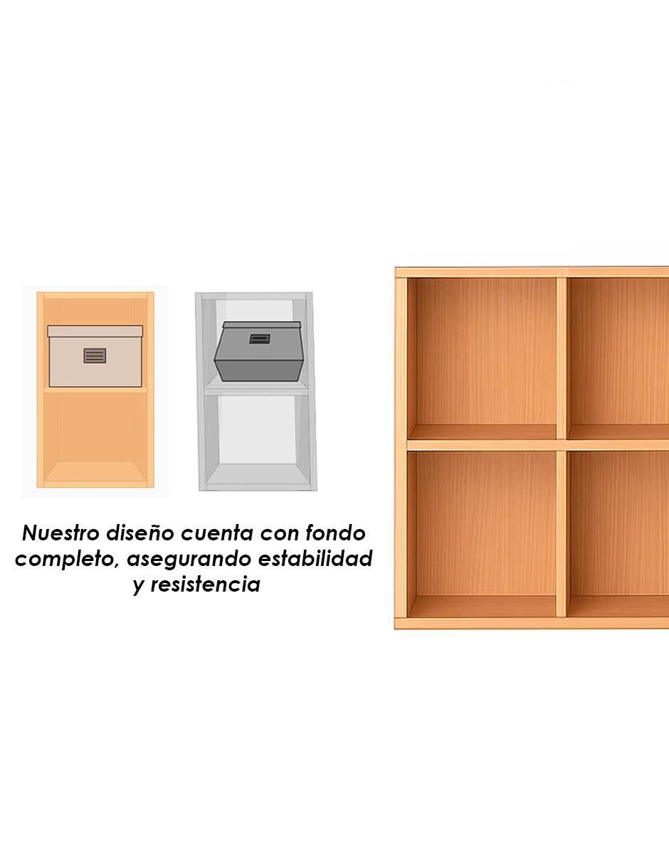 Librero armable 8 Cubos de MDF 7