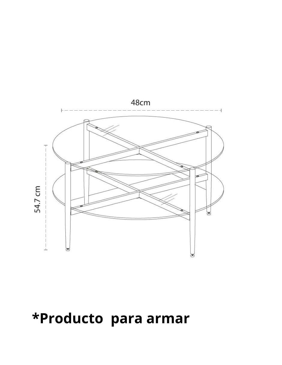 Mesa lateral armable Tiel 5