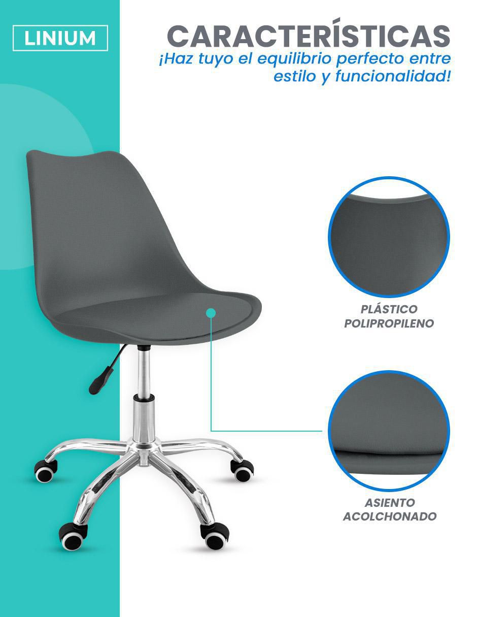 Silla de escritorio 1 "piezas" sin familia linium "de" mezcla de materiales adulto