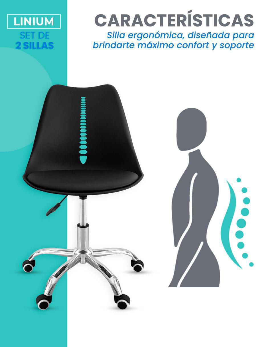 Set de silla de escritorio 2 piezas 6