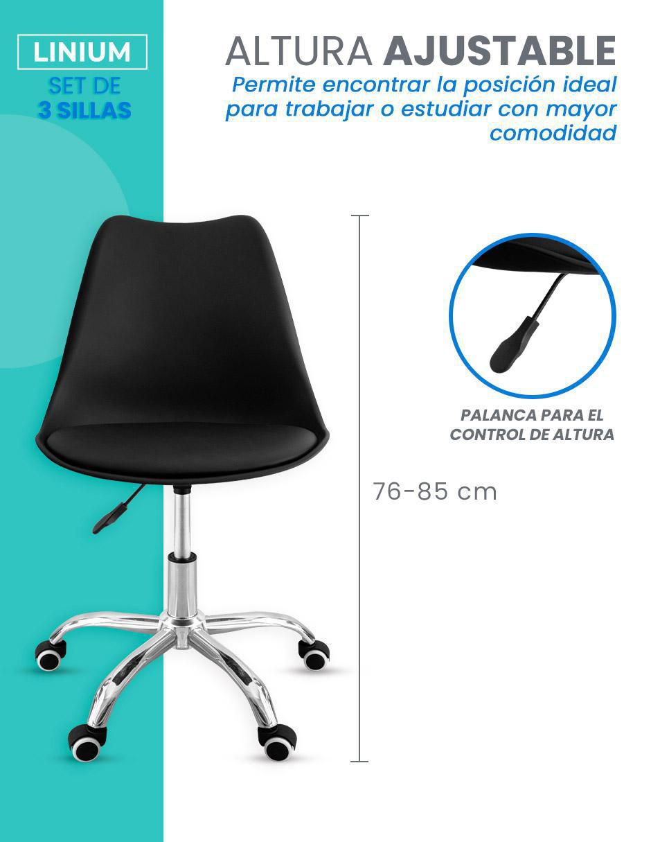 Silla de escritorio 3 piezas 7